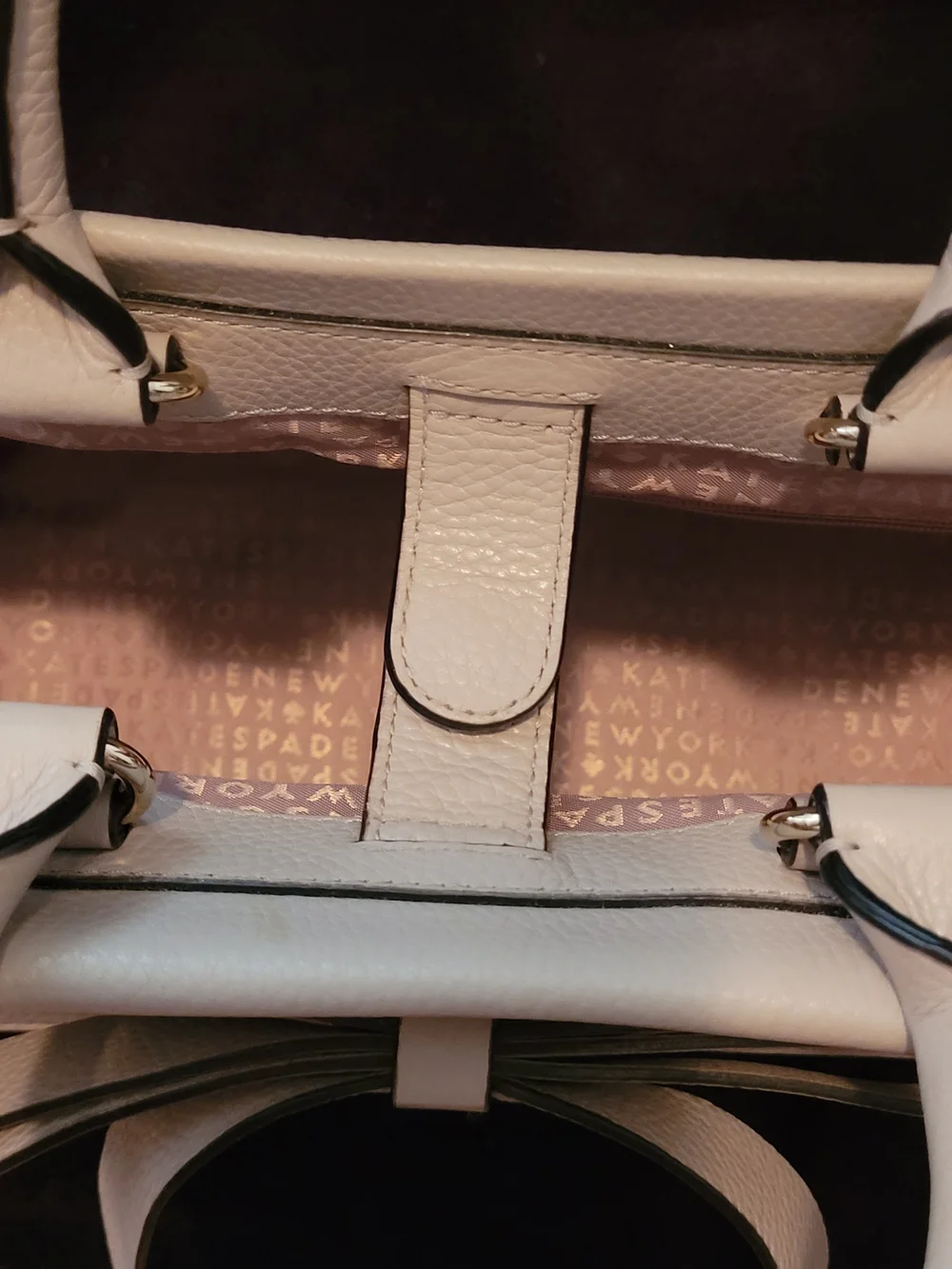 Kate Spade Prospect Place Small Alessa Pebbled Leather Bow Handbag Blush/Stone